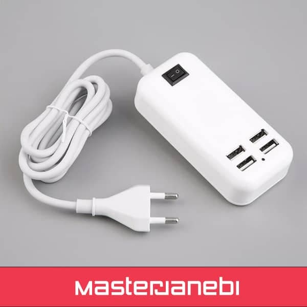 شارژر 4 پورت 15W USB