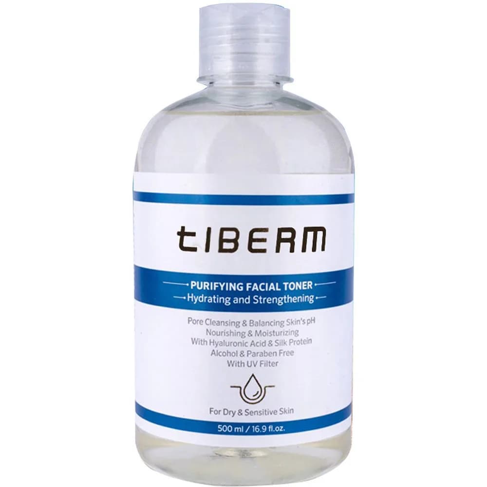 تونر مناسب پوست خشک و حساس تیبرم Tiberm حجم 200 میل