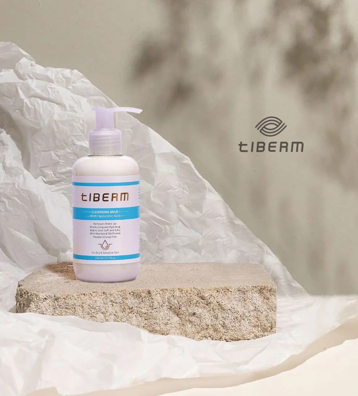 شیر پاک کن فاقد پارابن تیبرم Tiberm حجم 200 میل — تصویر ۳