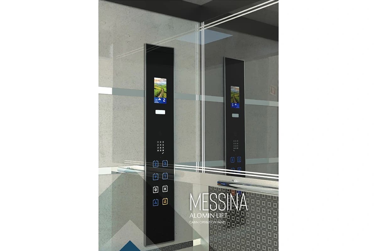 شستی کابین آسانسور مدل مسینا