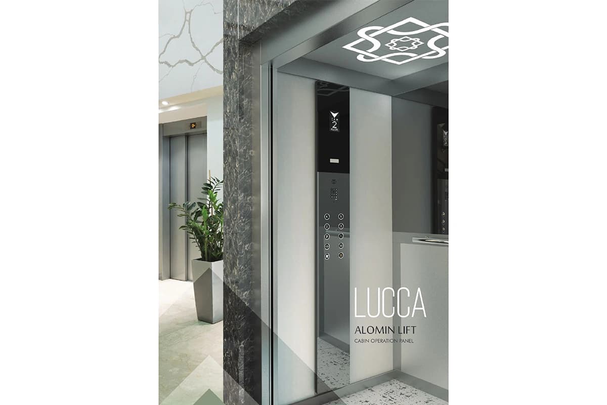 شستی کابین آسانسور استیل مدل لوکا