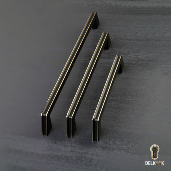 دستگیره نیم دایره کابینت و کمد کد c26 برند برنز استیل-Bronze steel — تصویر ۶