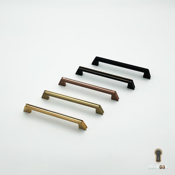 دستگیره نیم دایره کابینت و کمد کد c26 برند برنز استیل-Bronze steel