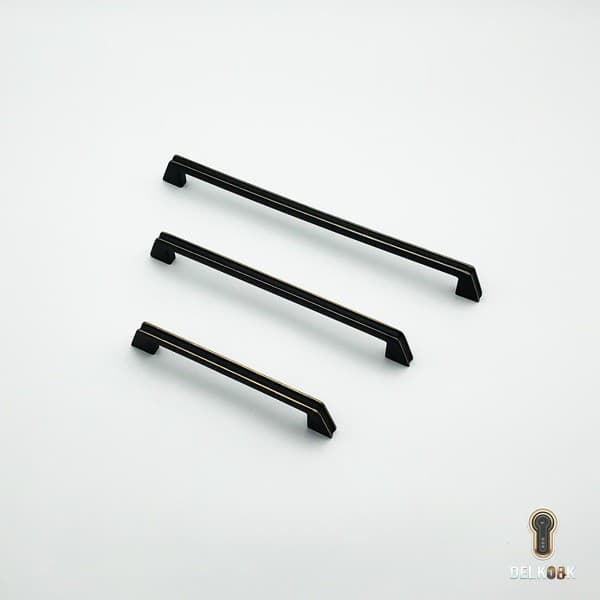 دستگیره نیم دایره کابینت و کمد کد c26 برند برنز استیل-Bronze steel — تصویر ۴