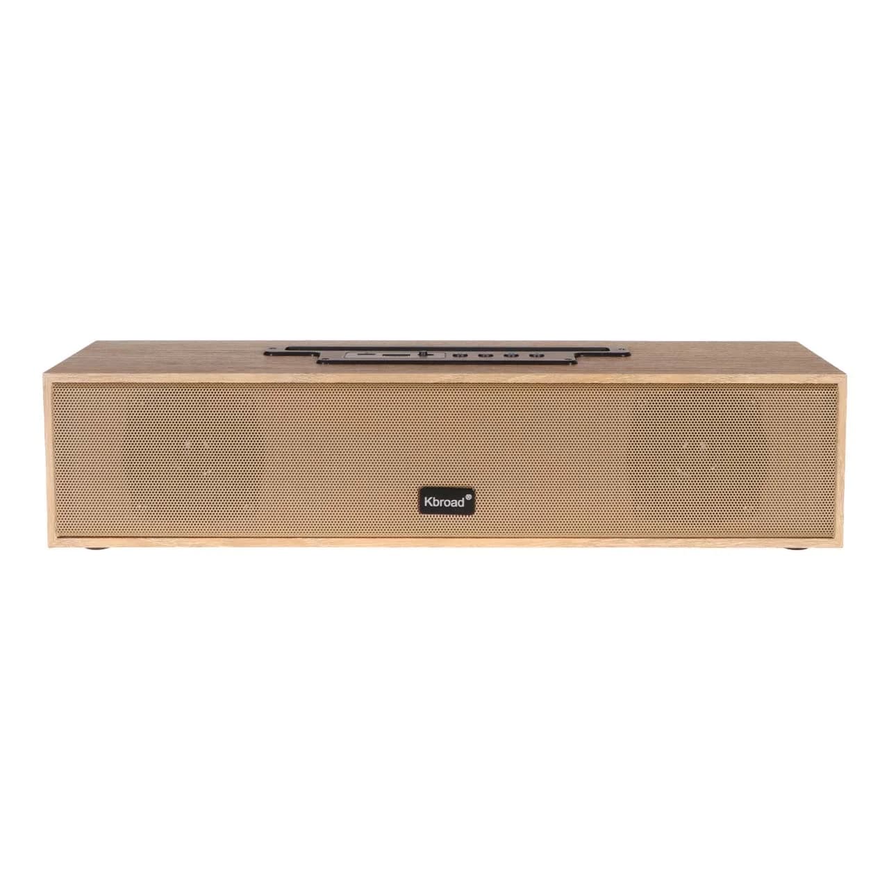 اسپیکر بی سیم Kbroad مدل Wooden KTS-1738 – بژ – TCO
