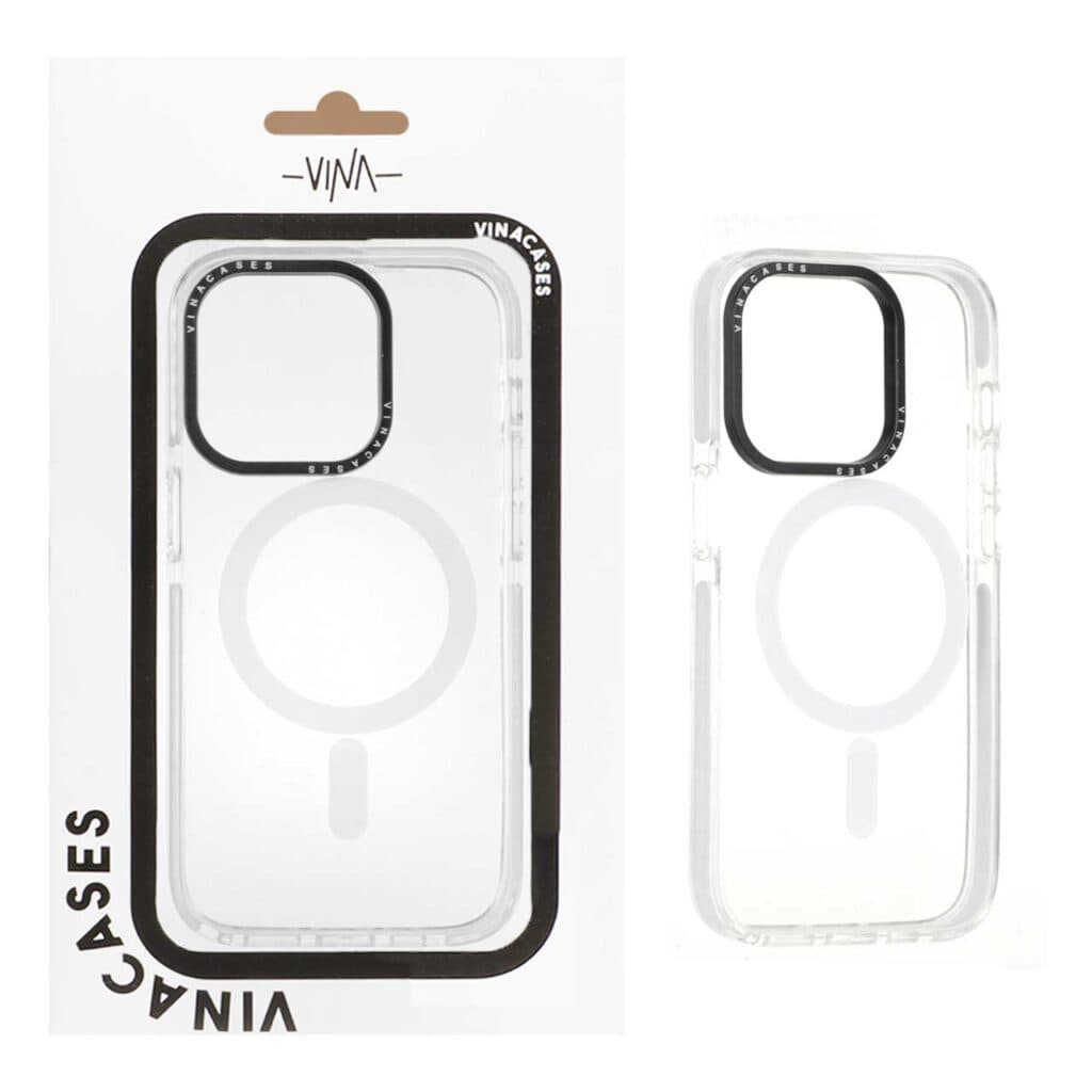 قاب اورجینال Vina شفاف Magsafe مدل Apple iPhone 14 Pro – سفید (پک دار) – VIN — تصویر ۲
