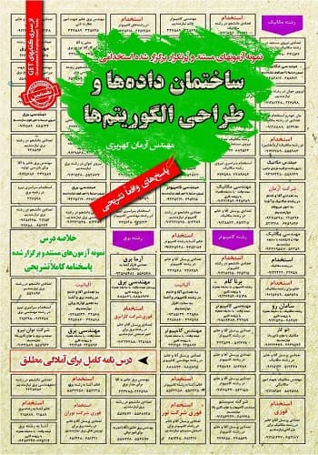 کتاب استخدامی ساختمان داده ها و طراحی الگوریتم سامان سنجش
