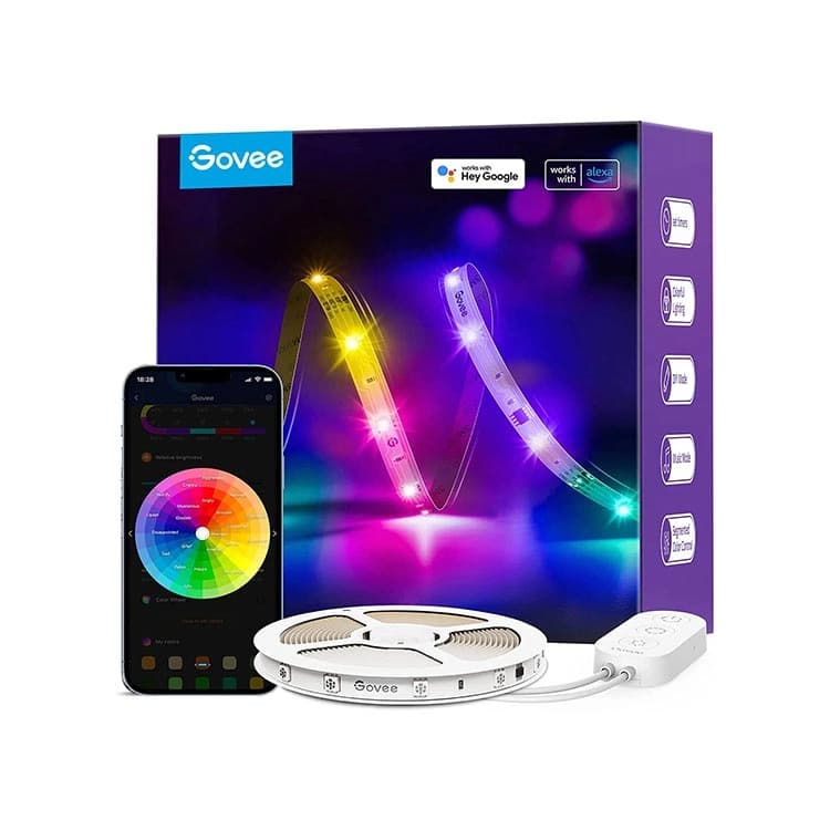 GoVee RGBIC Basic Wi-Fi + Bluetooth LED Strip Lights – 5m