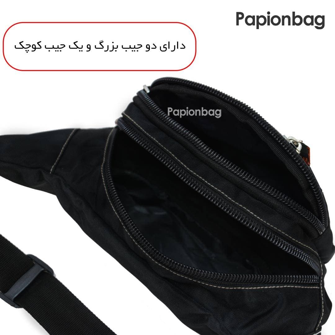 کیف کمری مردانه اسپرت برزنتی (جنس اعلا) کد8 — تصویر ۵