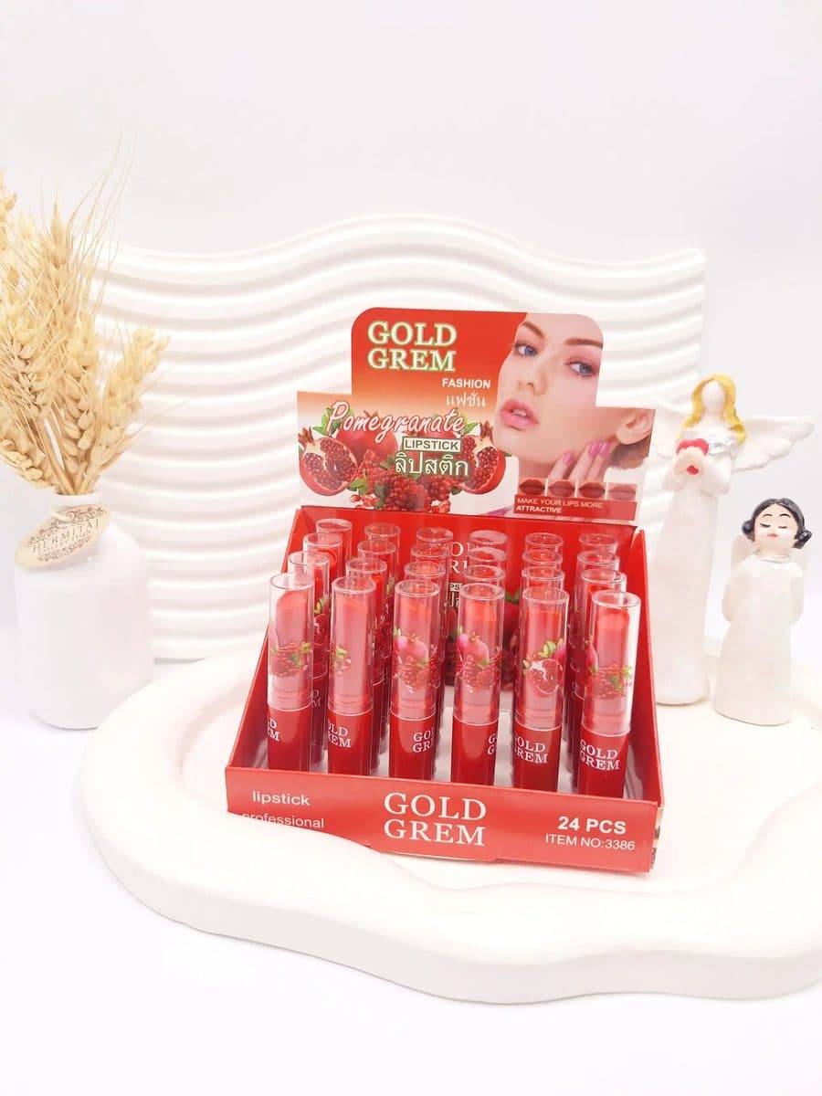 بالم لب انار قلمی برند GoLDGREM کد 3386 — تصویر ۲