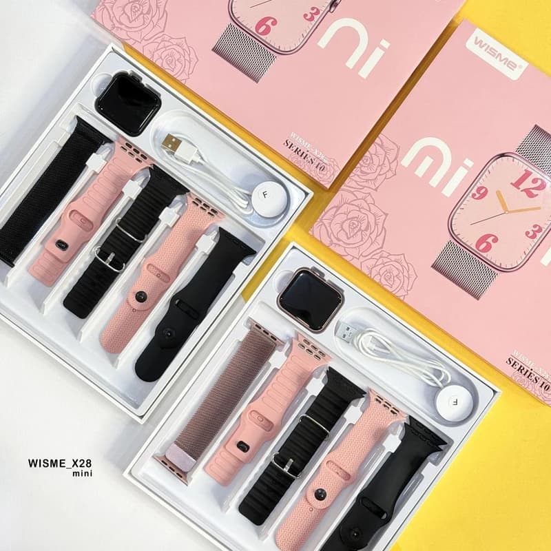 ساعت هوشمند ویسمی WS X28 mini (4 بند + 1 بند فلزی) WISME — تصویر ۳