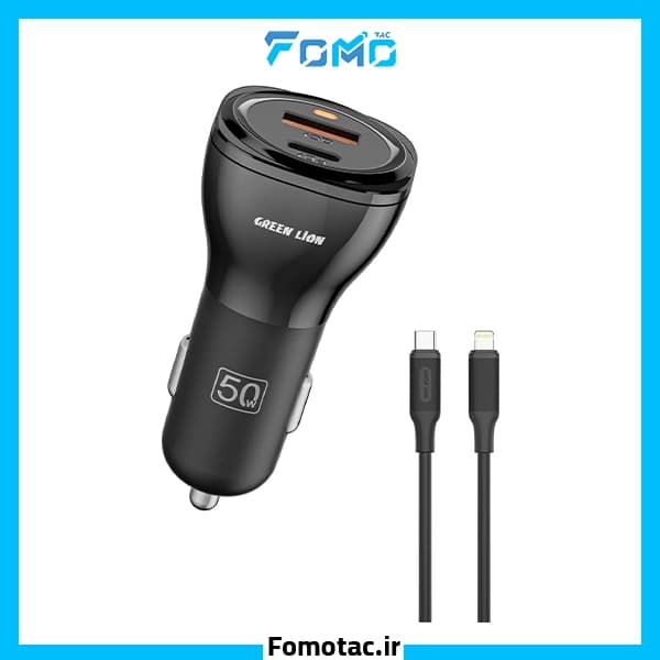 شارژر فندکی 50w گرین لاین ( Green Lion ) مدل Dual Port