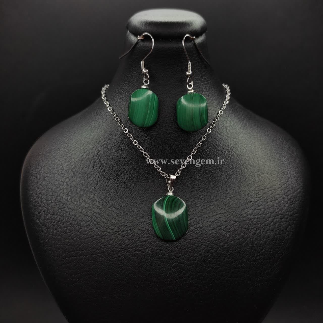 نیم ست سنگ مالاگیت کنگو (کد35) — تصویر ۲