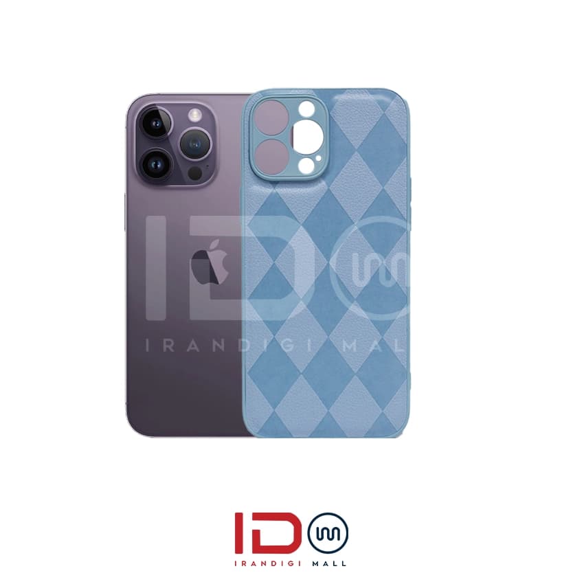 قاب مینیمال گوشی موبایل آیفون مدل iPhone 14 Pro Max طرح لوزی رنگ کرم — تصویر ۳