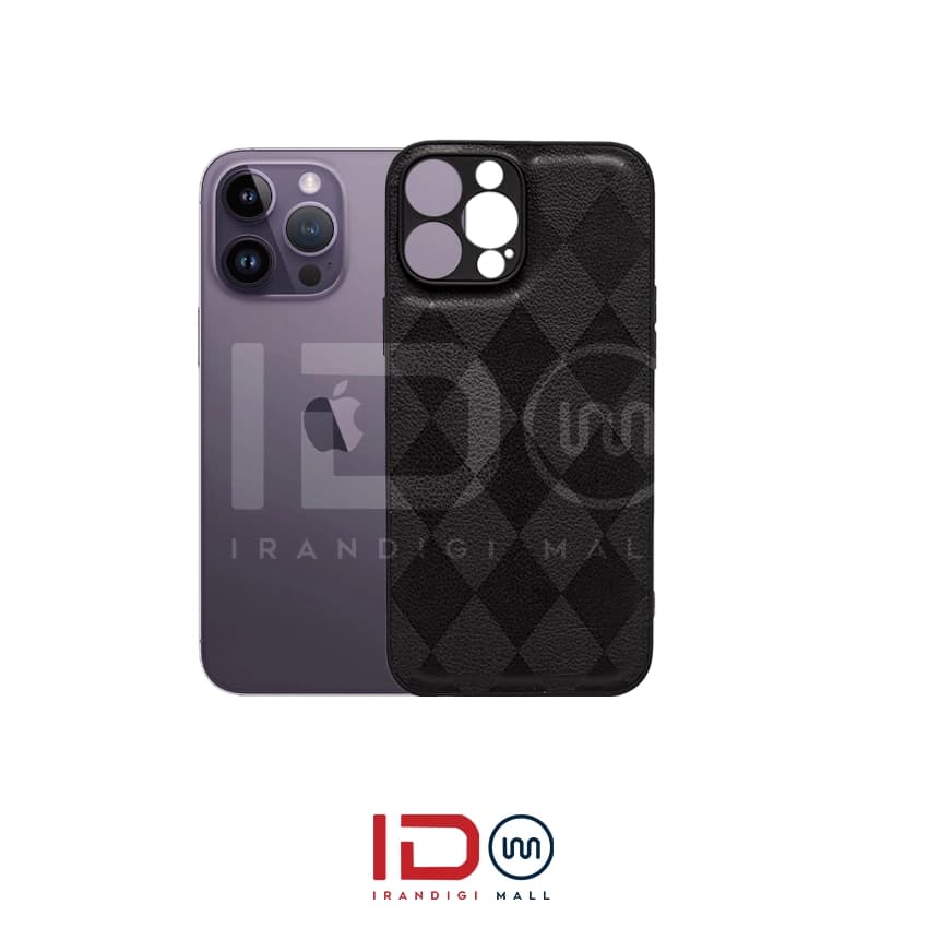 قاب مینیمال گوشی موبایل آیفون مدل iPhone 14 Pro Max طرح لوزی رنگ آبی — تصویر ۲