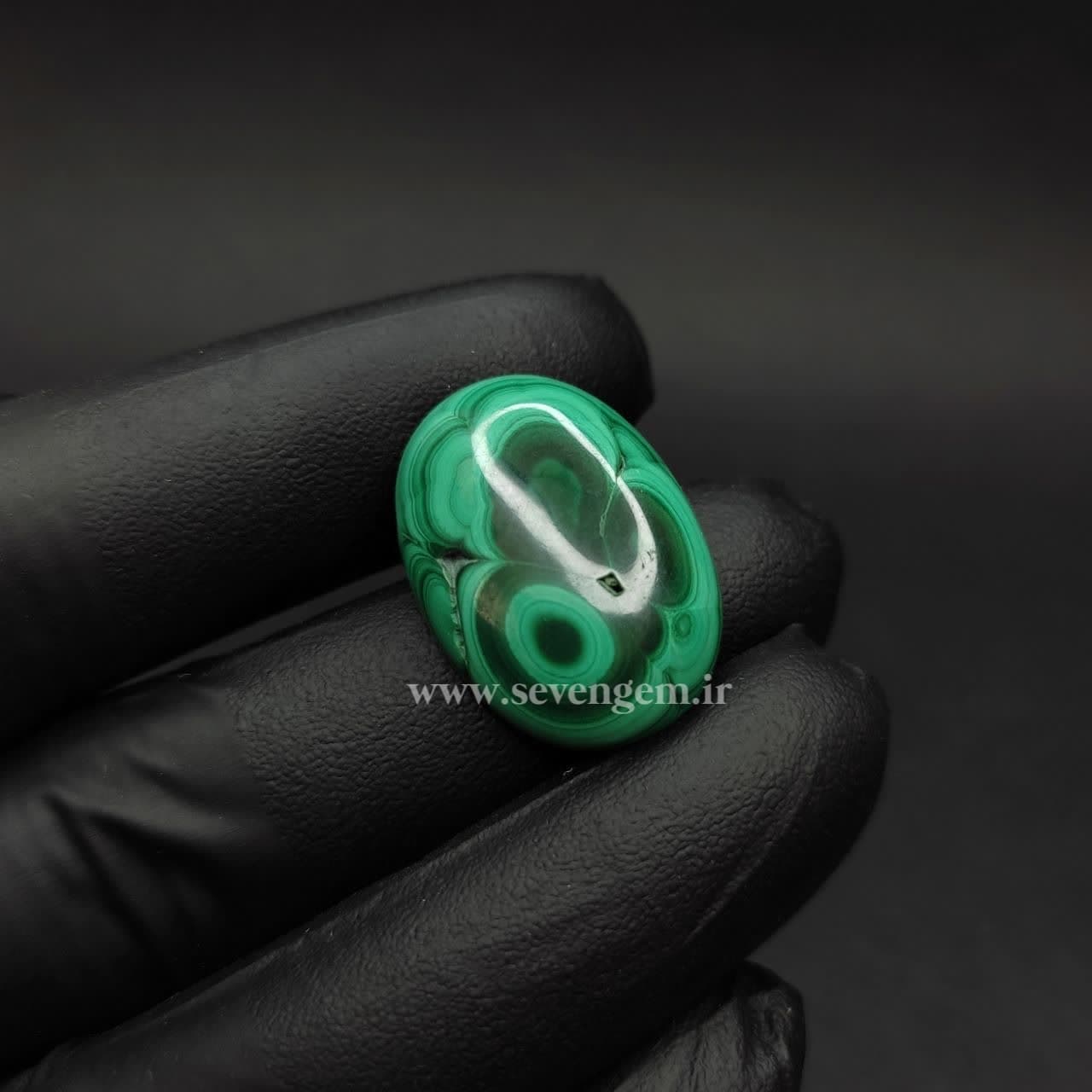 نگین بیضی مالاگیت کنگو (کد18) — تصویر ۲