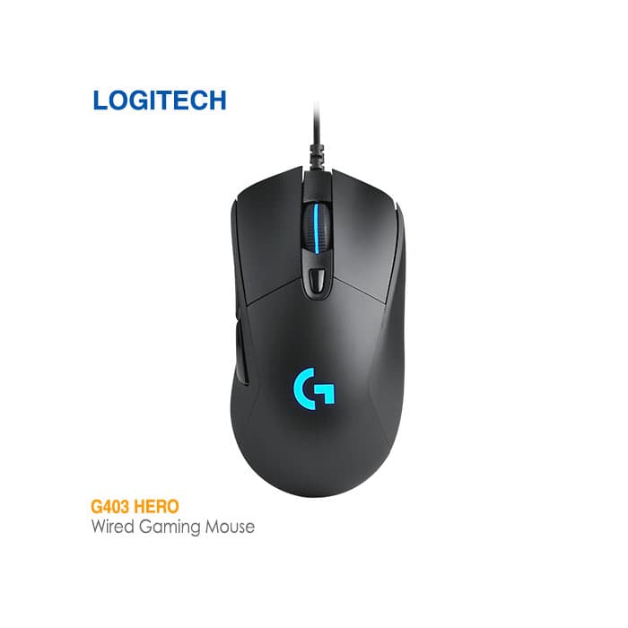 موس گیمینگ با سیم لاجیتک G403 hero gaming