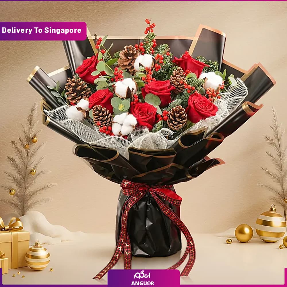 گل آرایی کریسمس (تحویل در سنگاپور)
