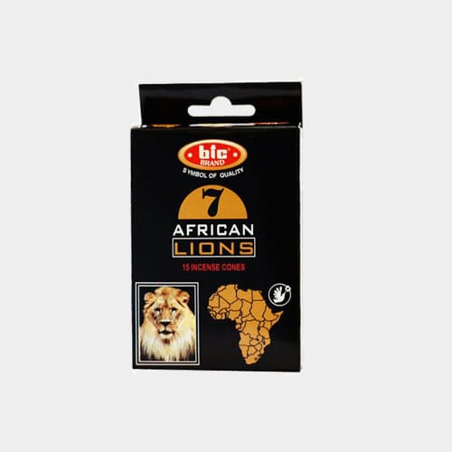 عود خوشبو کننده مخروطی بیک bic مدل هفت شیر آفریفایی 7 african lions