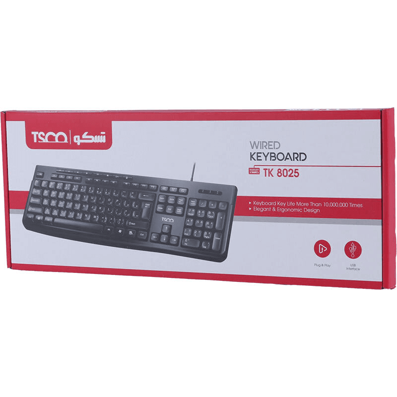 کیبورد سیم دار تسکو مدل TK 8025 — تصویر ۱۱
