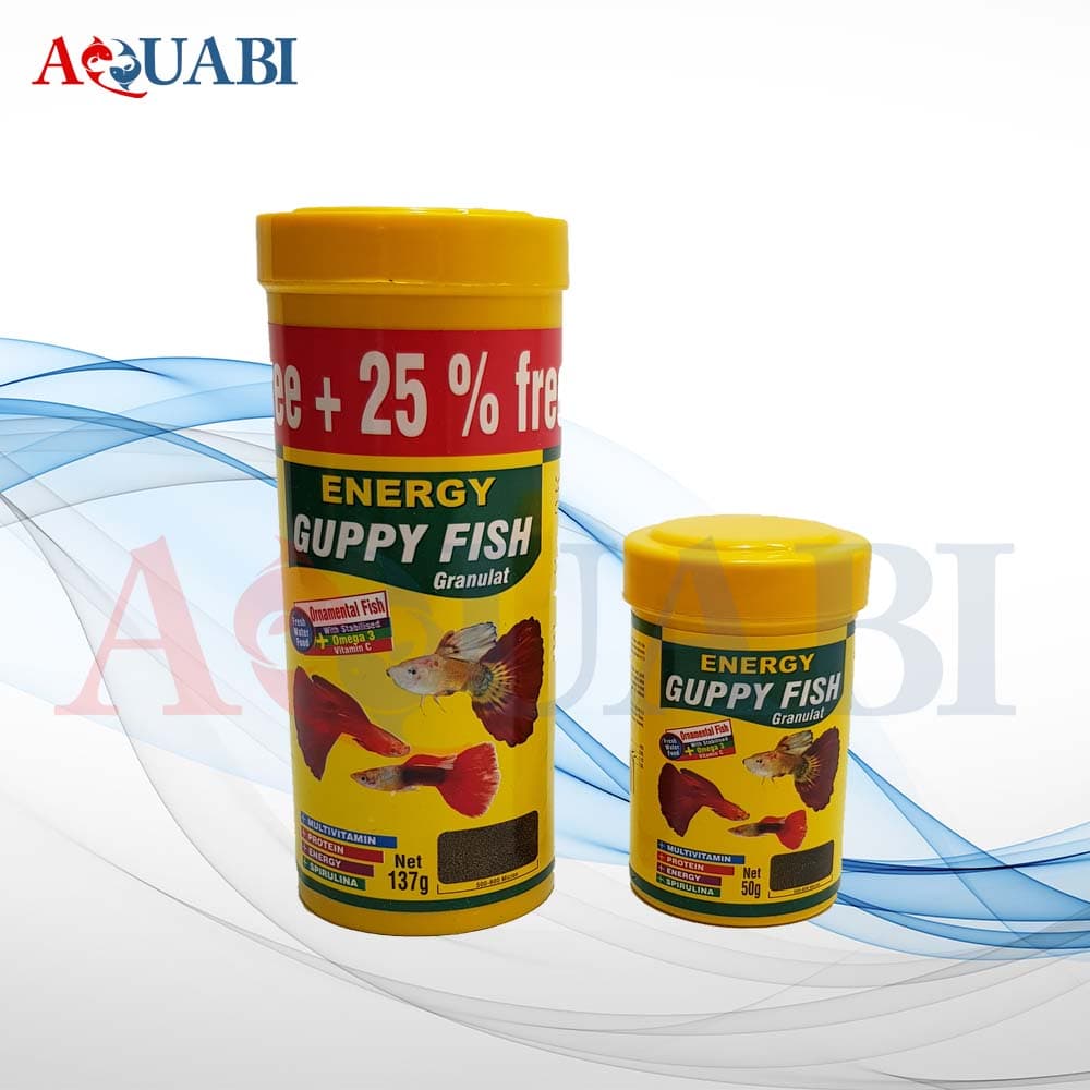 غذا ماهی آکواریوم انرژی گوپی فیش گرانول 137g — تصویر ۲