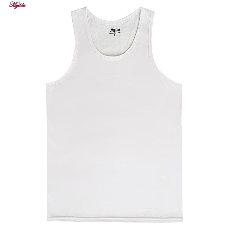 زیرپوش رکابی مردانه ماییلدا مدل پنبه ای سفید کد 4712-3 بسته 3 عددی — تصویر ۴