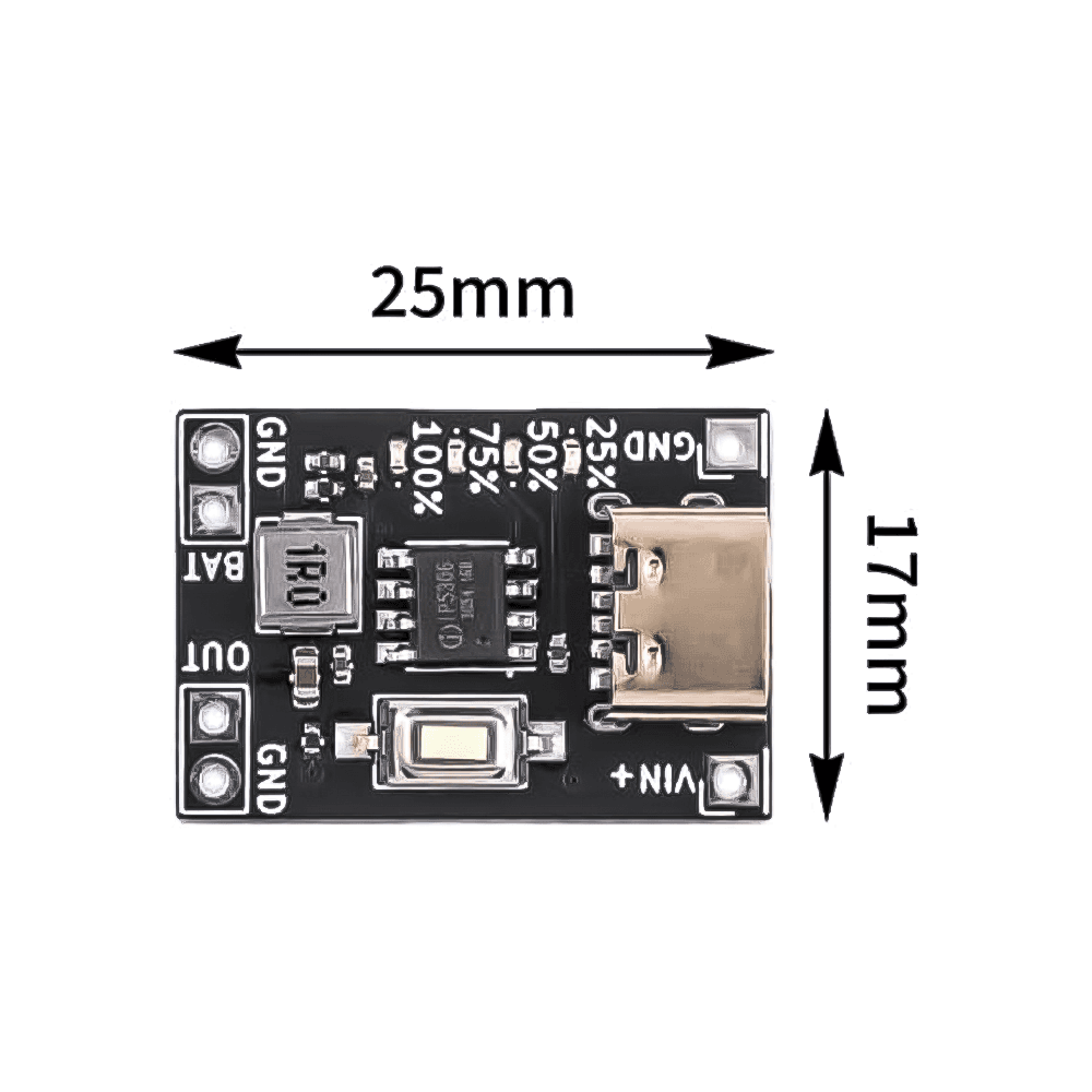شارژر بوستر باتری لیتیوم با درصد شارژ IP5306 5V 2A Charger Booster — تصویر ۲