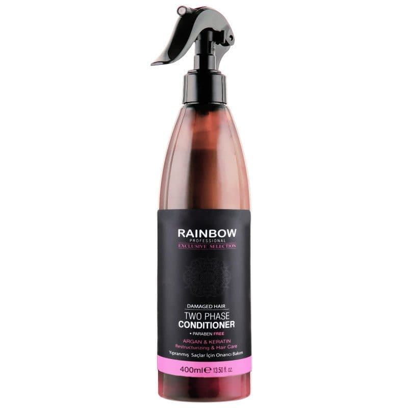 اسپری دوفاز رینبو RAINBOW مدل ARGAN & KERATIN حجم 400 میل