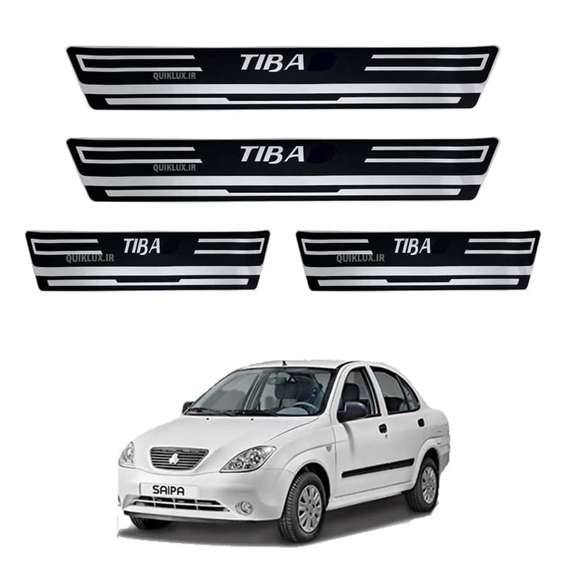 برچسب پارکابی طرح چرمی tiba