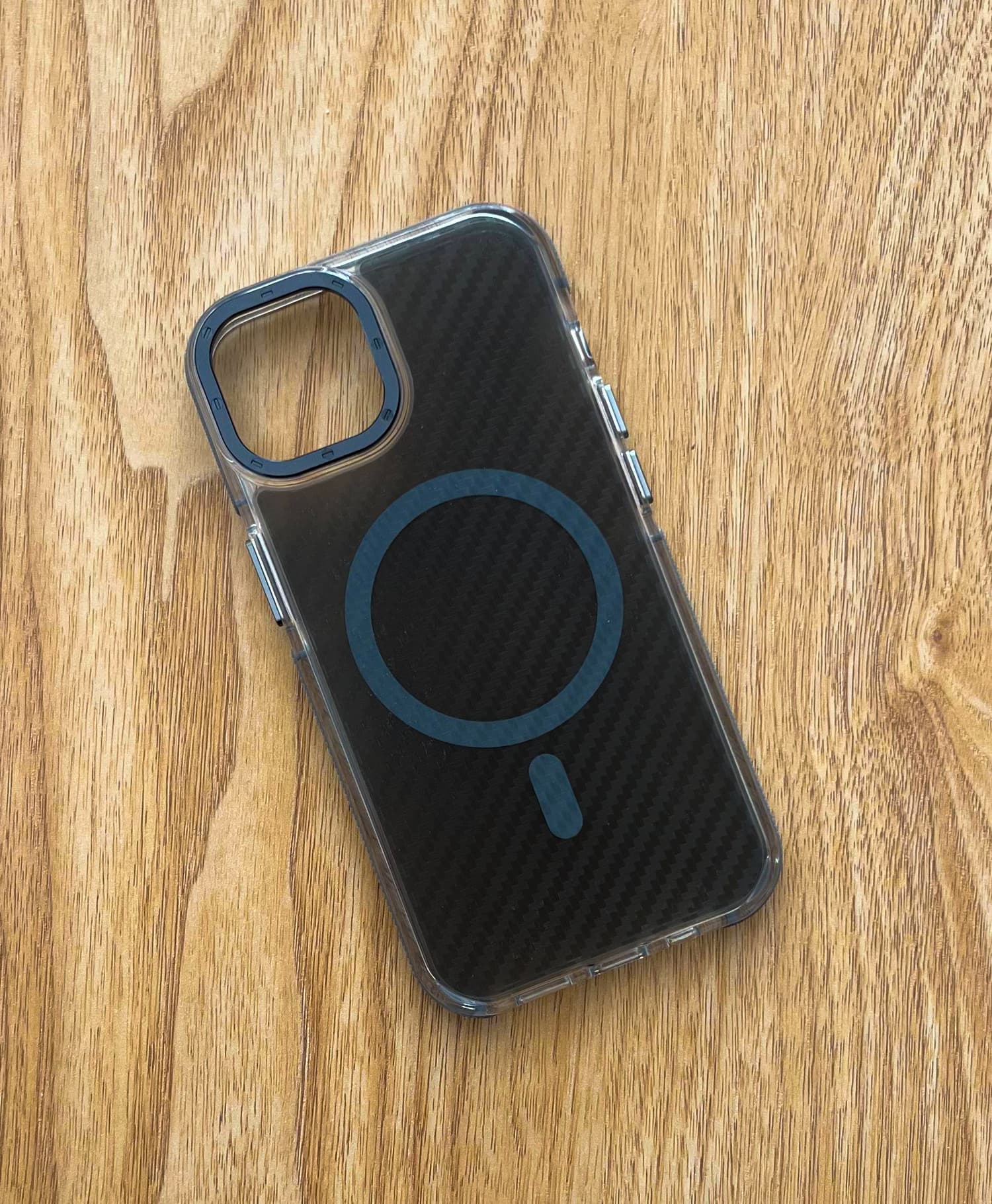 قاب مجیک ماسک طرح کربن مگ سیف دار گوشی موبایل Iphone 13 — تصویر ۲