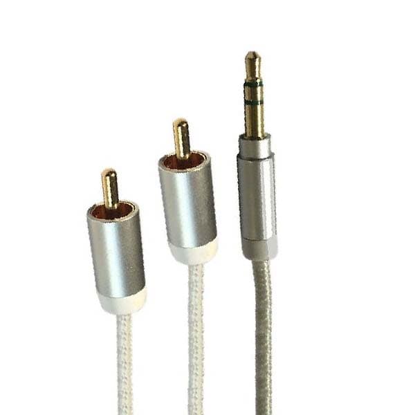 کابل 1 به 2 صدا AUX به RCA فرانت مدل FN-A2CW10 طول 1 متر