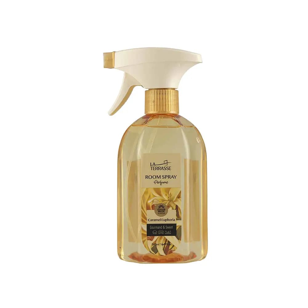 اسپری خوشبو کننده هوا و محیط لاتراس مدل CARAMEL EUPHORIAکارامل ایفوریا حجم 500 میل