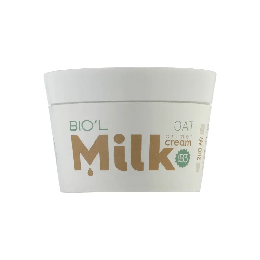 کرم کاسه ای نرم کننده بیول مدل milk شیر و جو حجم 200 میلی لیتر