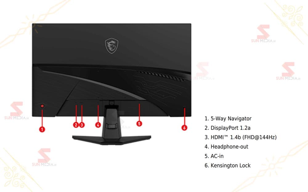 مانیتور ام اس آی 27 اینچ مدل MSI MAG 275L E14 — تصویر ۴