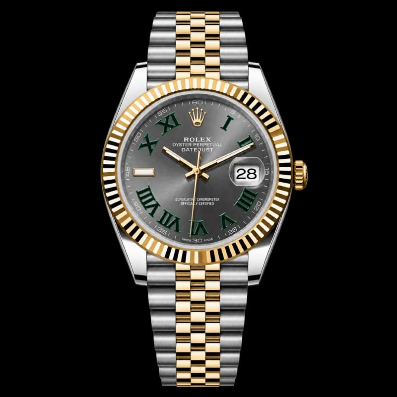 رولکس Datejust 36 Wimbledon خاکستری و سبز دو رنگ | رفرنس M126233-0035