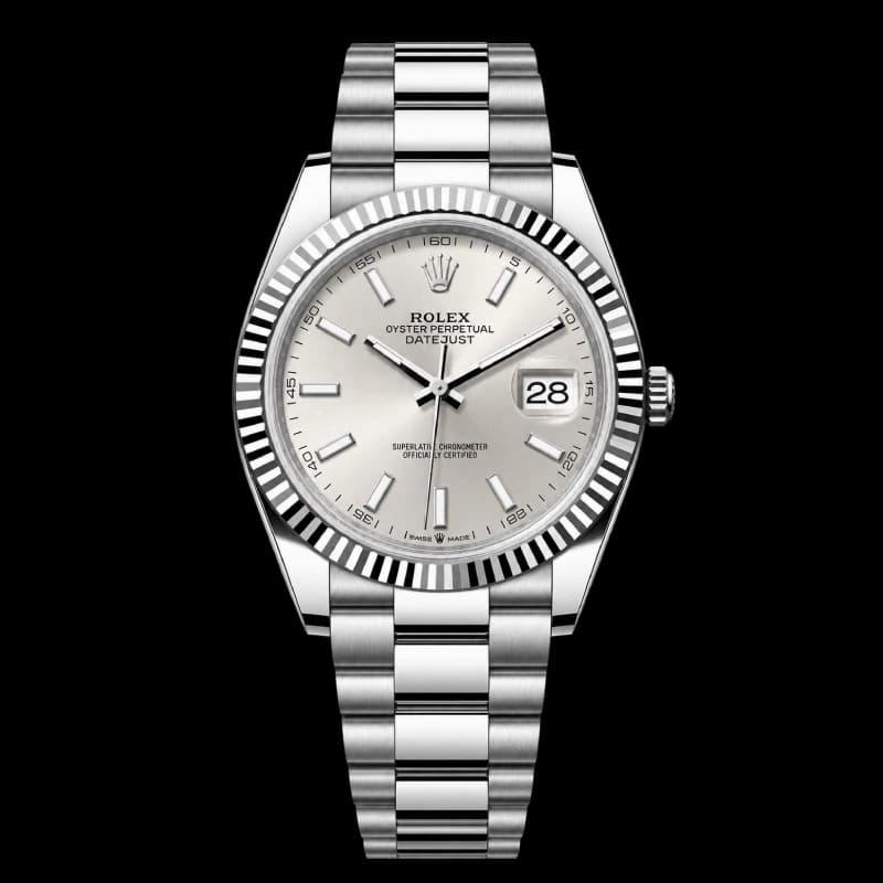 رولکس Datejust 41 نقرهای | رفرنس M126334-0003