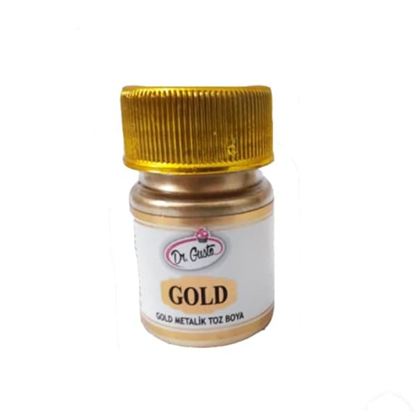 رنگ خوراکی پودری طلایی تزیین کیک دکتر گوستو – 10 گرم — تصویر ۸