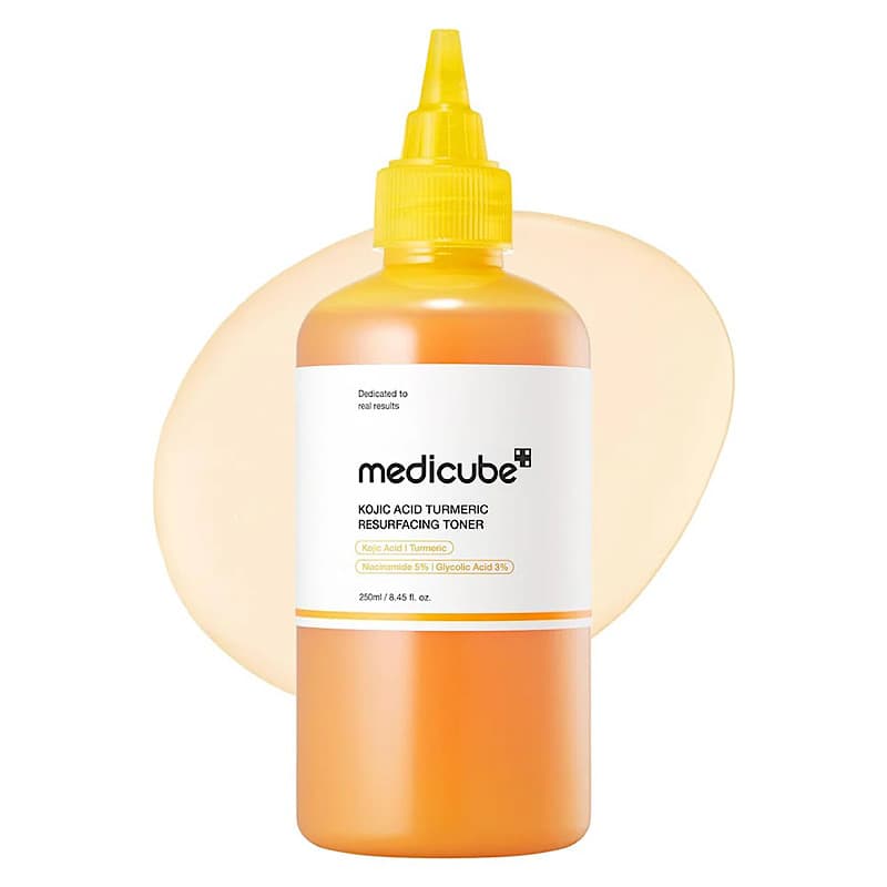 تونر ترمیم کننده و روشن کننده کوجیک اسید و زردچوبه مدیکیوب Medicube حجم 250 میل