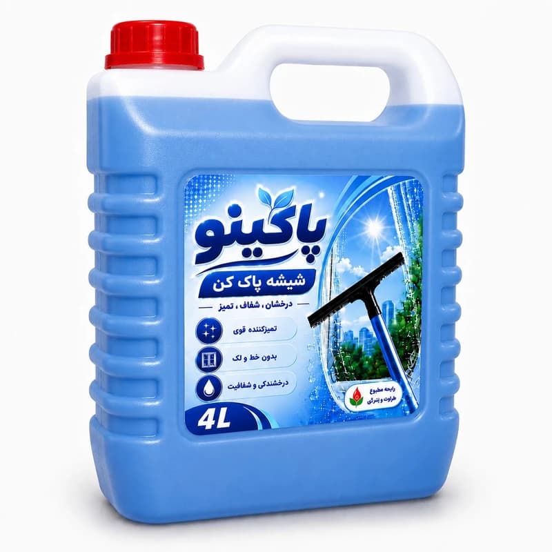 شیشه پاک کن پاکینو حجم 4 لیتر