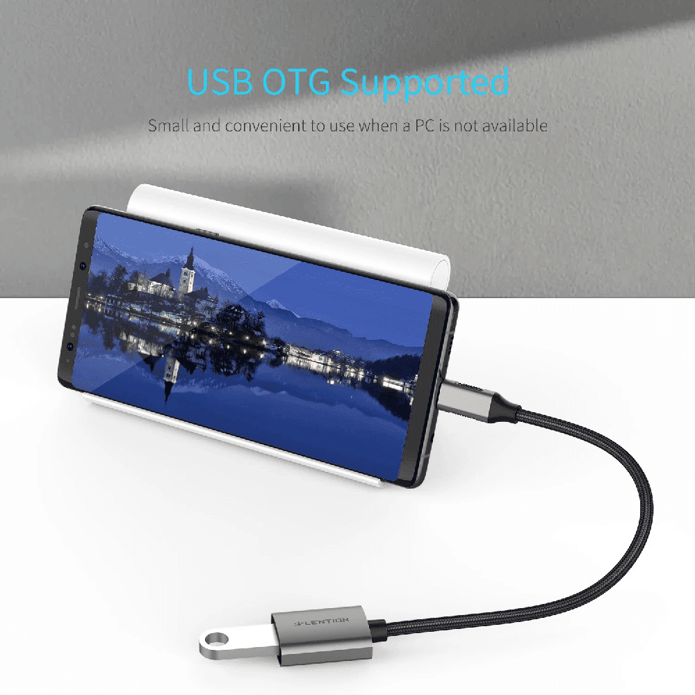 تبدیل USB-C به USB-A لنشن LENTION CB-C6 — تصویر ۲