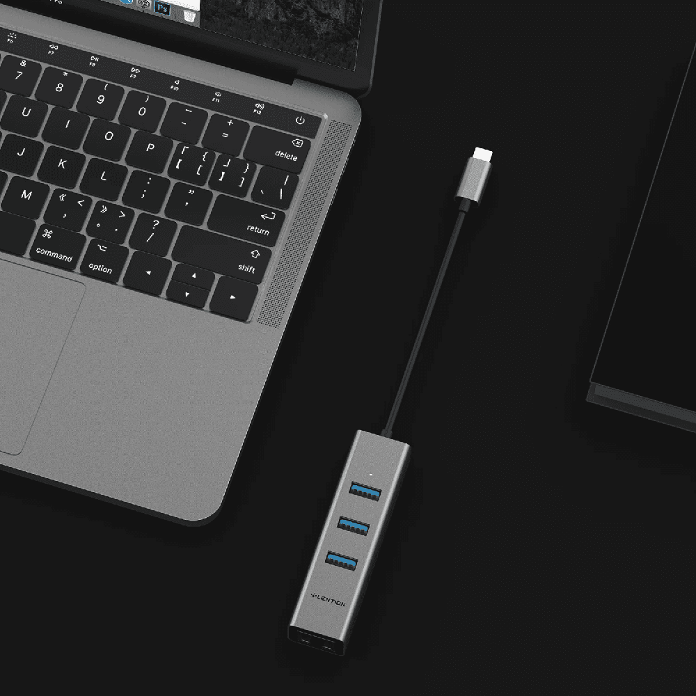 هاب 4 پورت USB-C لنشن LENTION CB-C23s — تصویر ۵