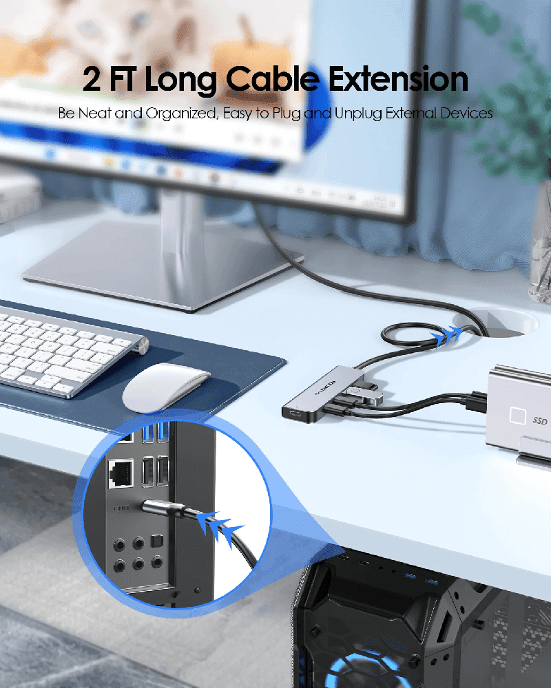 هاب 5 پورت USB-C لنشن LENTION CE31s — تصویر ۶