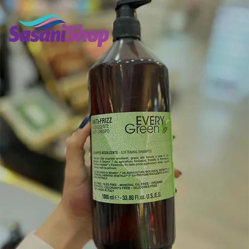 شامپو ضد وز و نرم‌کننده مو Dikson EveryGreen Anti-Frizz حجم 1000 میلی‌لیتر — تصویر ۲