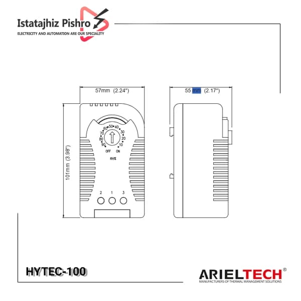 هیدروستات تابلویی Ariel Tech مدل HYTEC‑100 — تصویر ۲