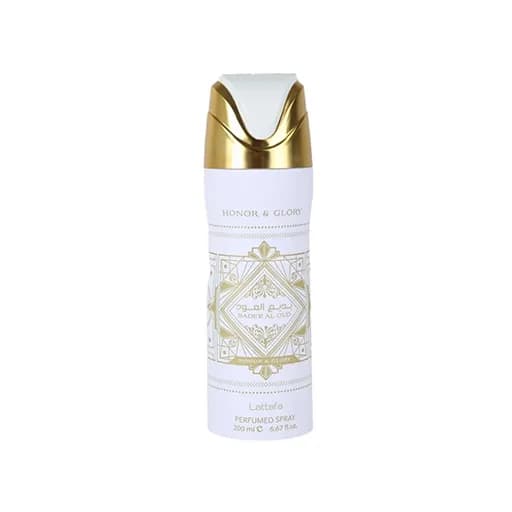 اسپری بدیع العود هانر اند گلوری لطافه حجم 200 میلی‌لیتر اورجینال | Bade’e Al Oud honor & glory body spray Lattafa