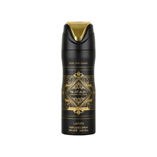 اسپری بدیع العود فور گلوری لطافه حجم 200 میلی‌لیتر اورجینال | Bade’e Al Oud for Glory body spray Lattafa