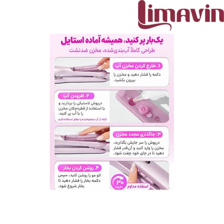اتو مو بخار Hydra Shot شیگلم — تصویر ۲