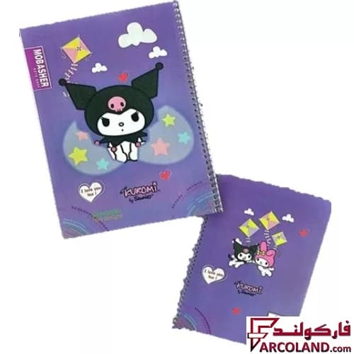 دفتر مشق 50 برگ سیمی جلد طلقی طرح کرومی و ملودی شماره 4