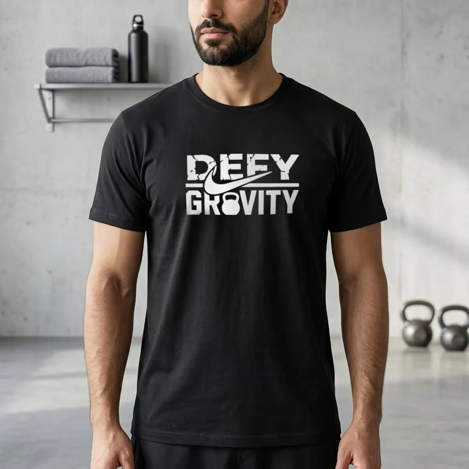 تیشرت (پولوشرت) ورزشی | بدنسازی مردانه مدل DEFY GRAVITY