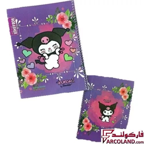 دفتر مشق 80 برگ سیمی جلد طلقی طرح کرومی و ملودی شماره 3